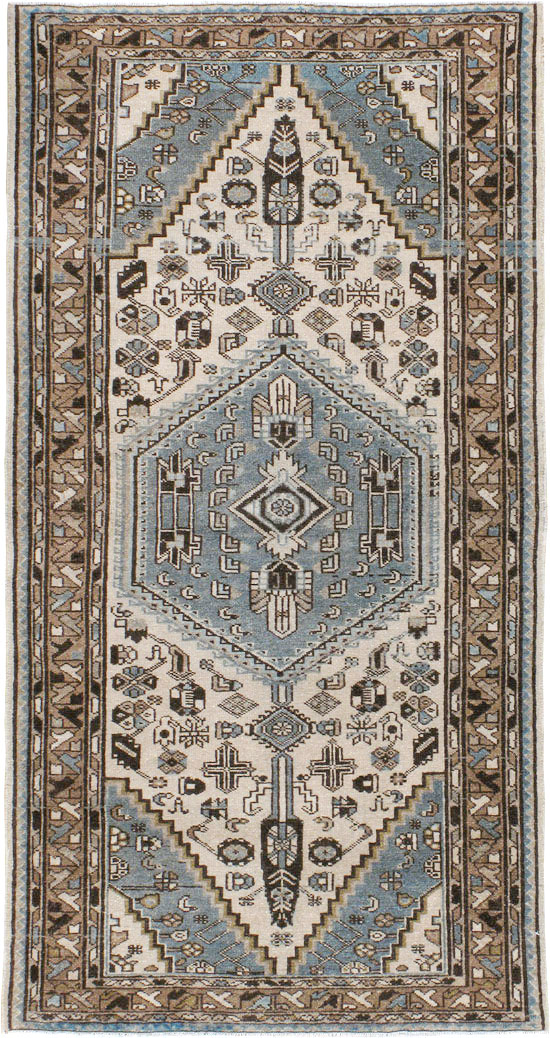 Vintage Persian Malayer Rug, No.22704 - Staging