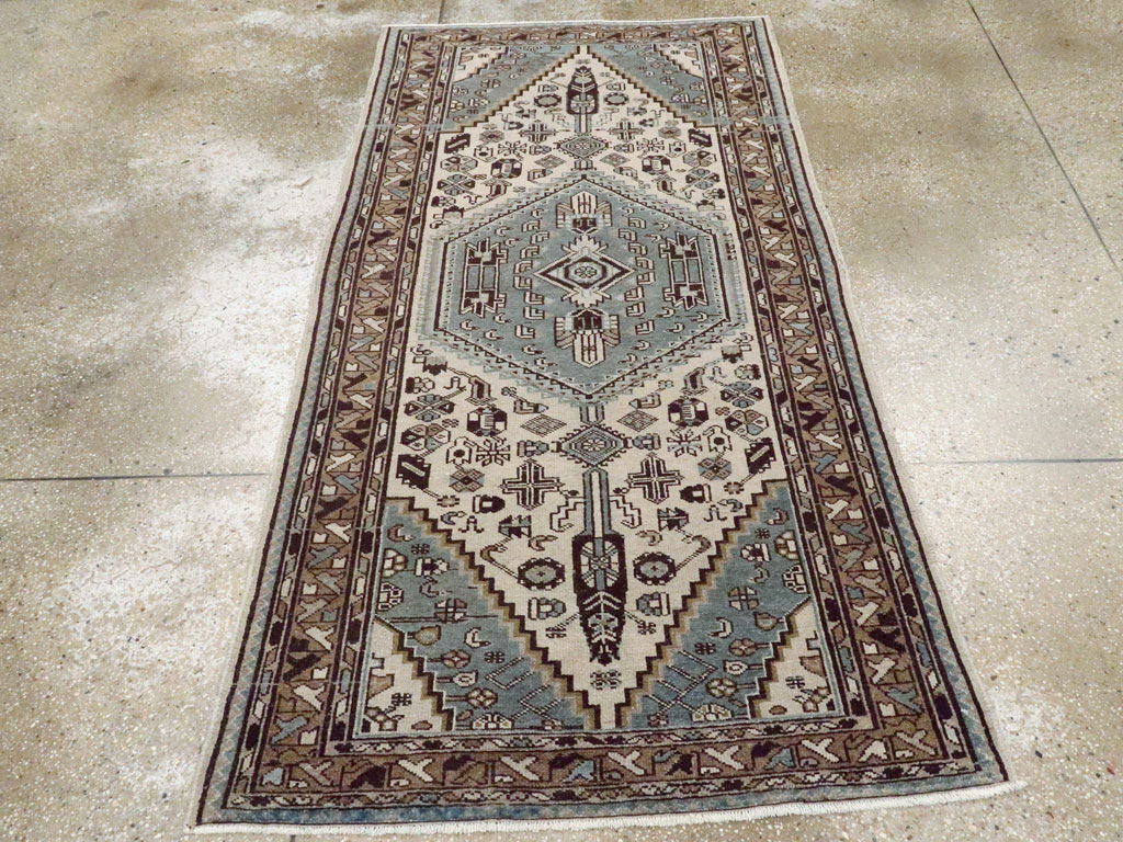 Vintage Persian Malayer Rug, No.22704 - Staging