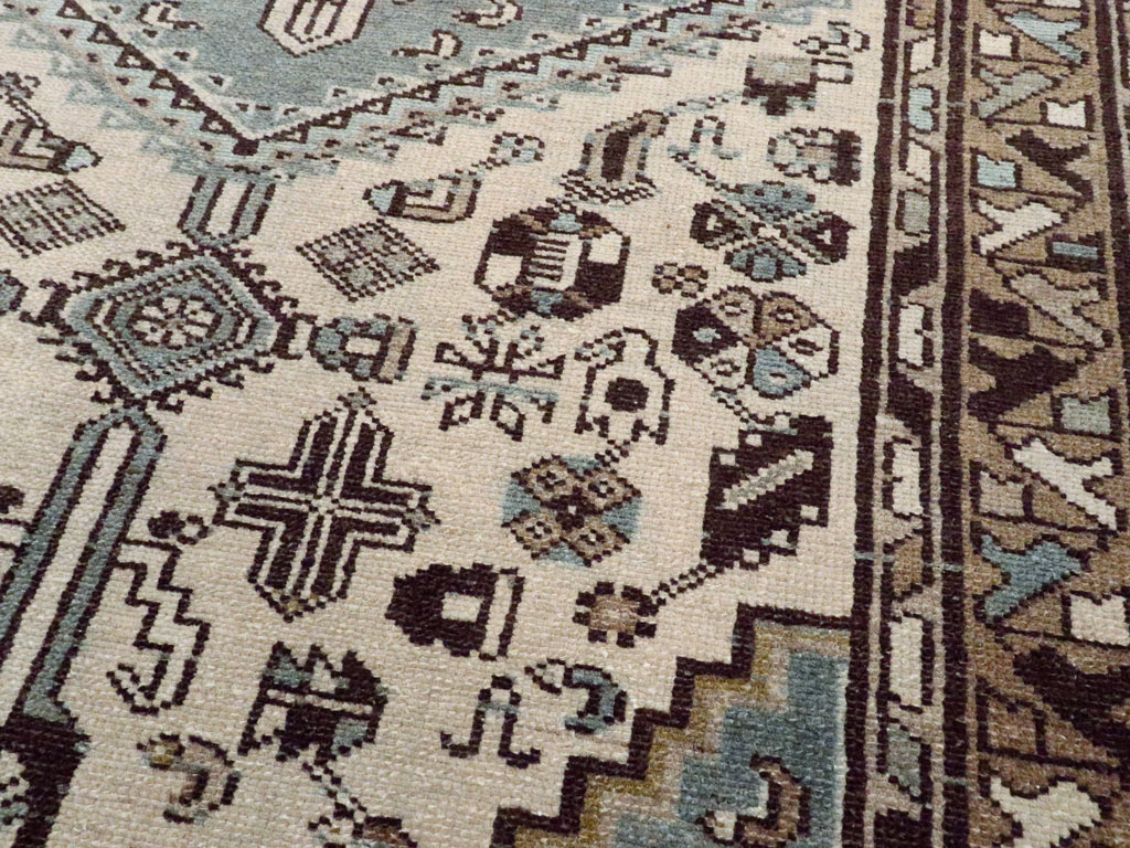 Vintage Persian Malayer Rug, No.22704 - Staging