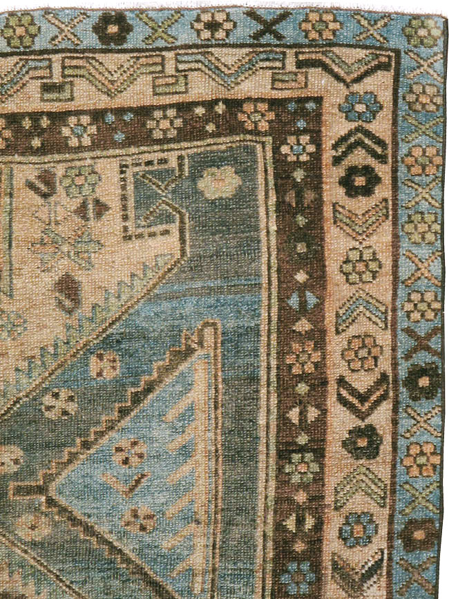 Antique Persian Kurdish Bidjar Rug, No.22710 - Staging