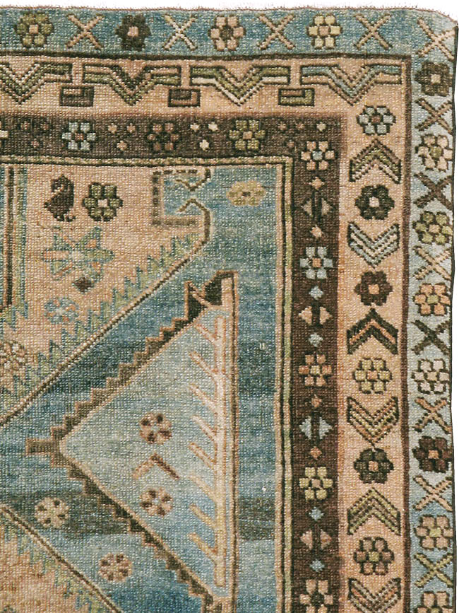 Antique Persian Kurdish Bidjar Rug, No.22710 - Staging