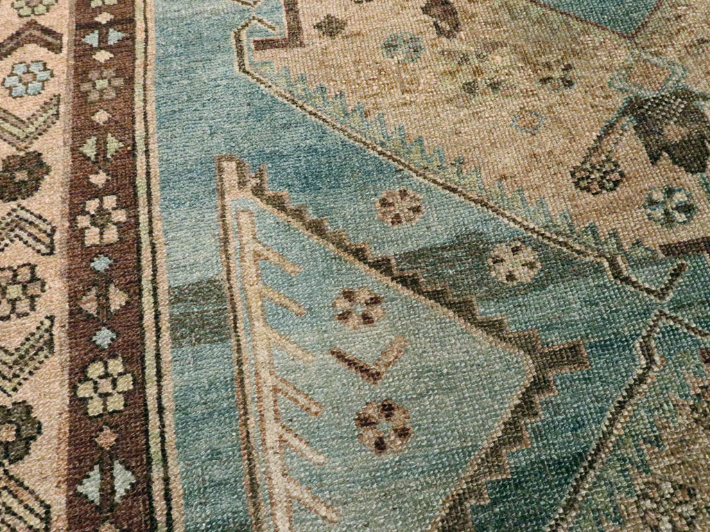 Antique Persian Kurdish Bidjar Rug, No.22710 - Staging