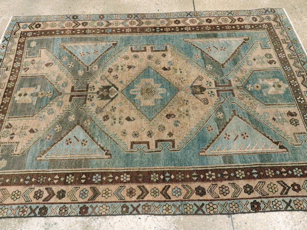 Antique Persian Kurdish Bidjar Rug, No.22710 - Staging