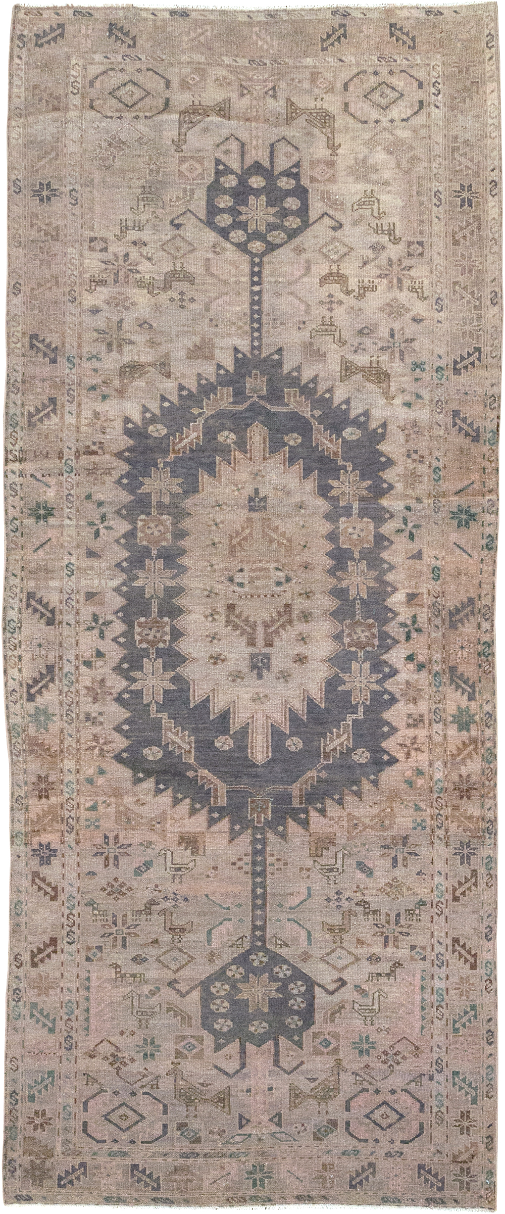 Vintage Persian Malayer Gallery Rug, No.22718 - Staging