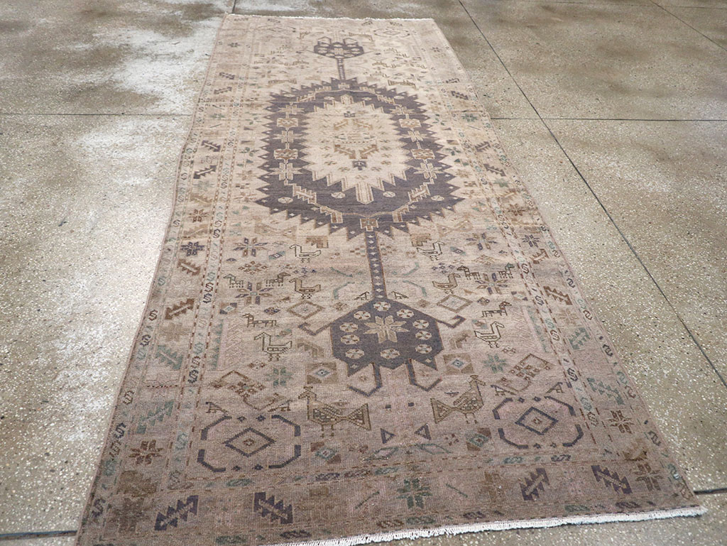 Vintage Persian Malayer Gallery Rug, No.22718 - Staging