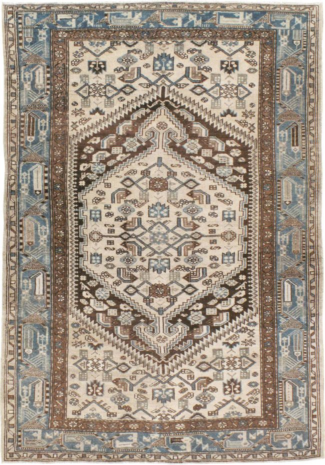 Vintage Persian Malayer Rug, No.22724 - Staging
