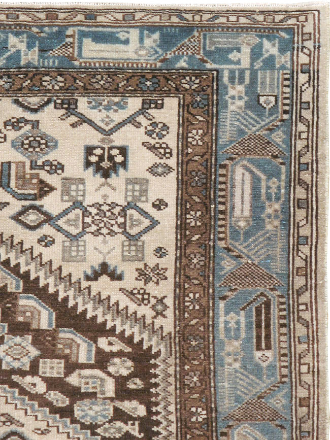 Vintage Persian Malayer Rug, No.22724 - Staging