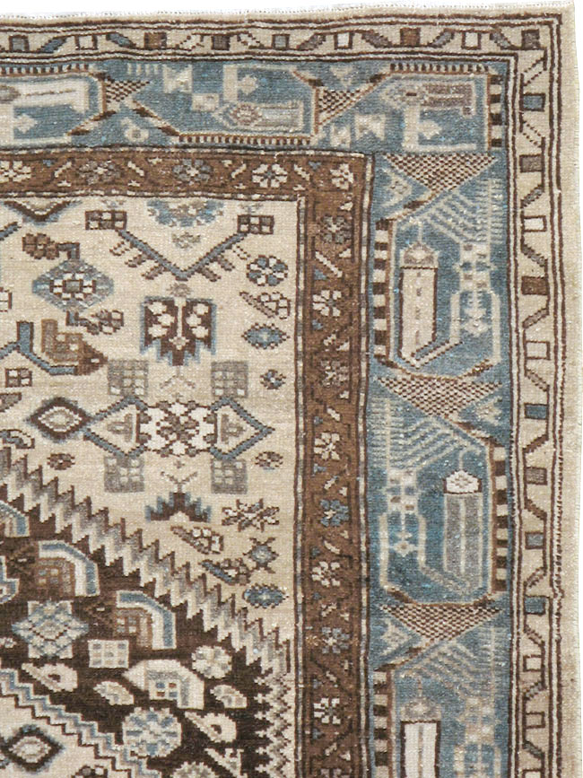 Vintage Persian Malayer Rug, No.22724 - Staging