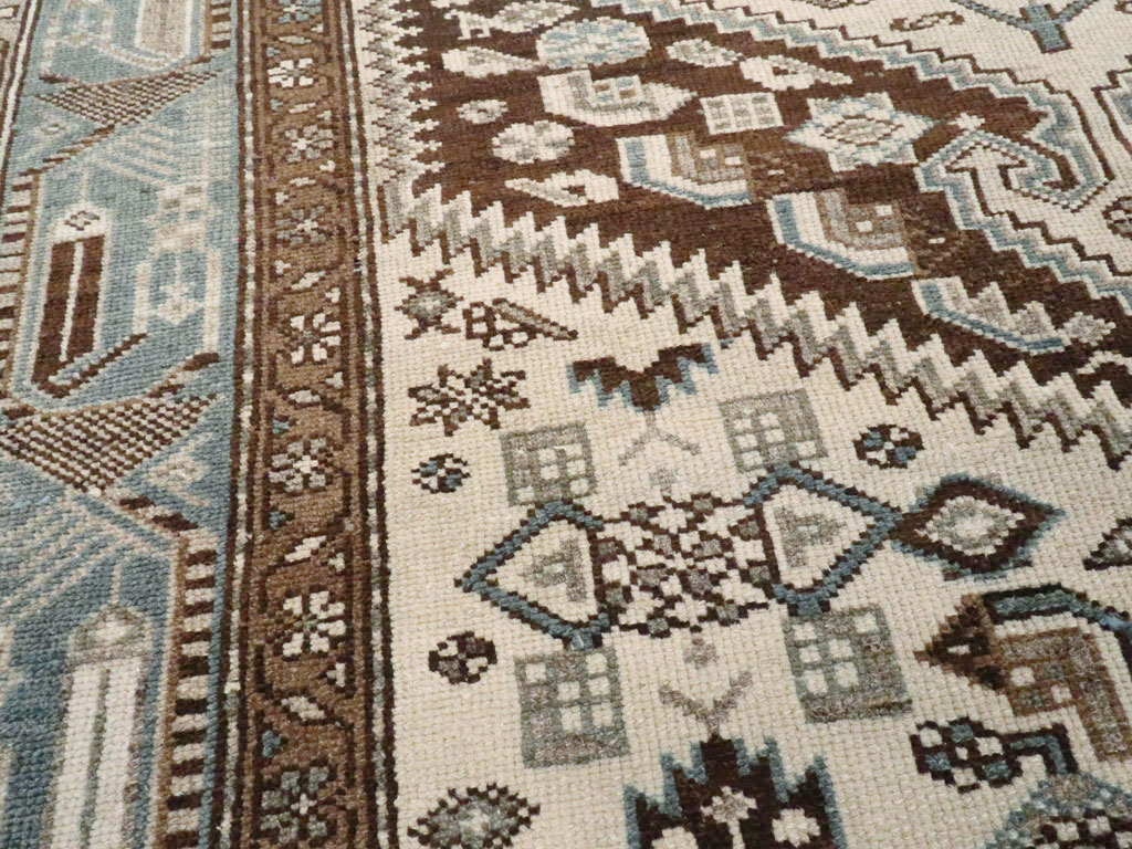 Vintage Persian Malayer Rug, No.22724 - Staging