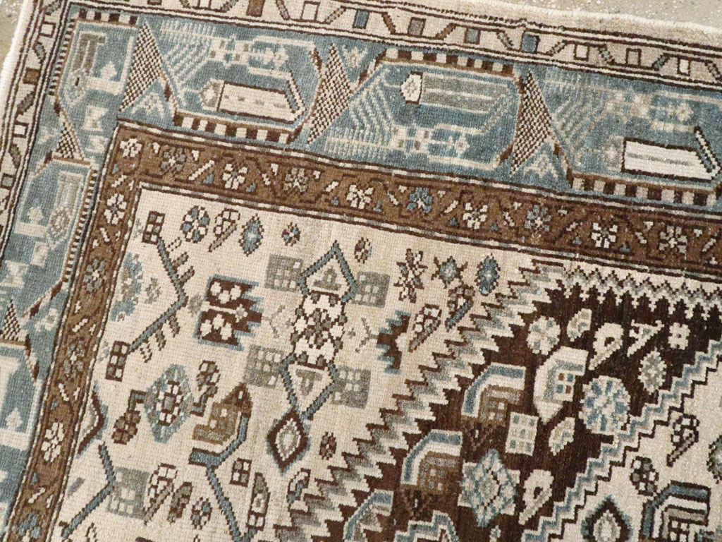 Vintage Persian Malayer Rug, No.22724 - Staging