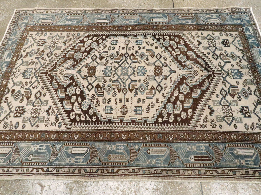 Vintage Persian Malayer Rug, No.22724 - Staging