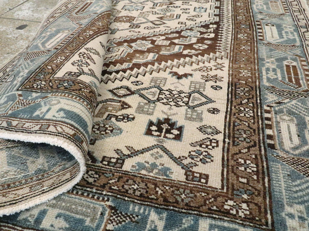 Vintage Persian Malayer Rug, No.22724 - Staging