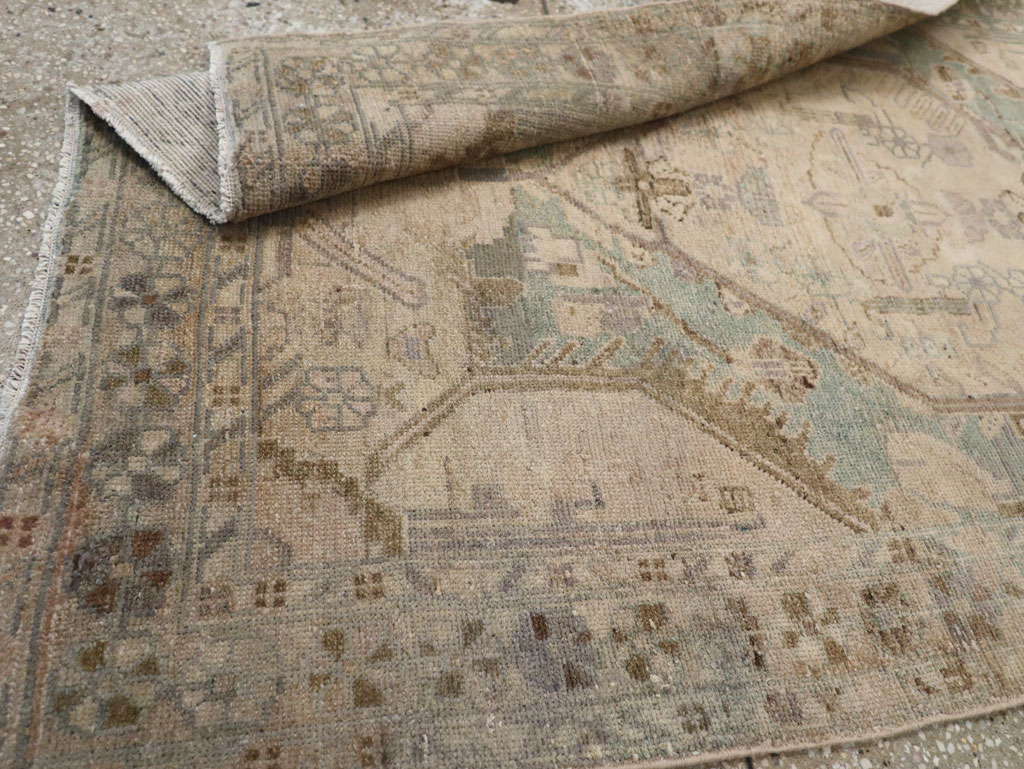 Vintage Persian Malayer Throw Rug, No.22728 - Staging