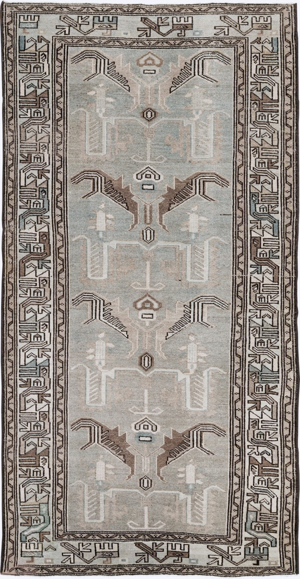 Vintage Persian Malayer Rug, No.22738 - Staging