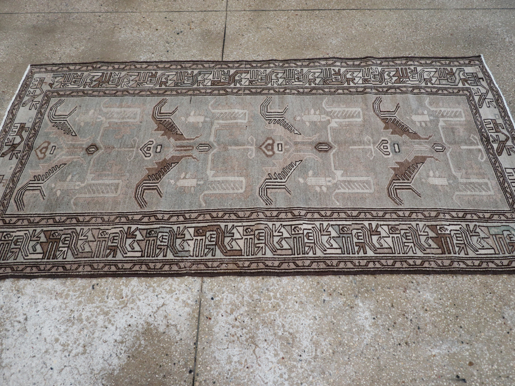 Vintage Persian Malayer Rug, No.22738 - Staging