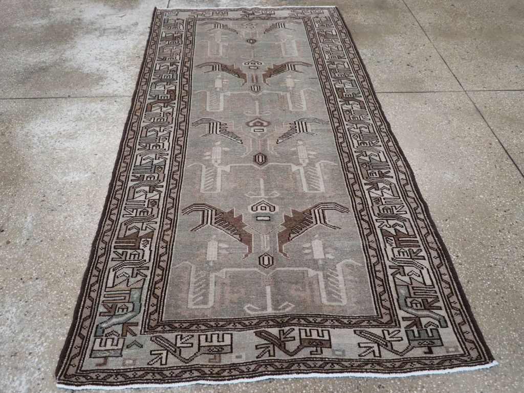 Vintage Persian Malayer Rug, No.22738 - Staging