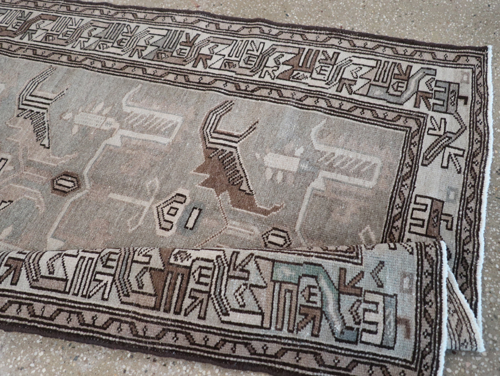 Vintage Persian Malayer Rug, No.22738 - Staging