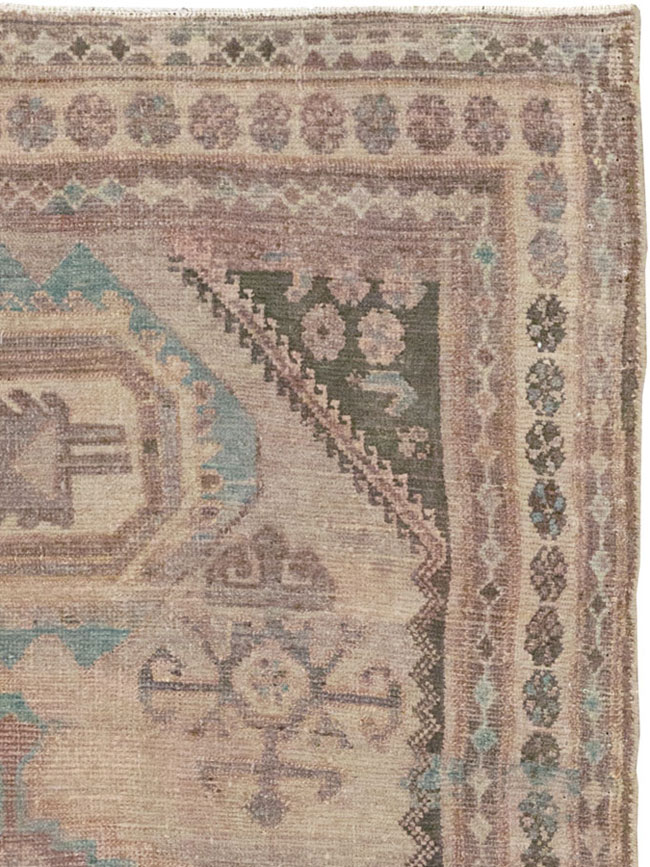 Vintage Persian Malayer Accent Rug, No.22739 - Staging