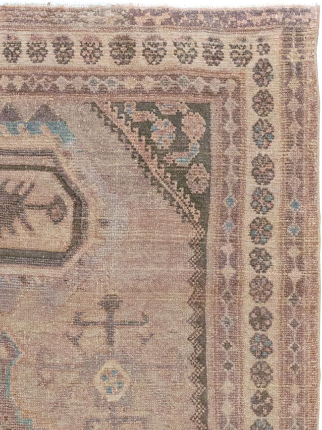 Vintage Persian Malayer Accent Rug, No.22739 - Staging