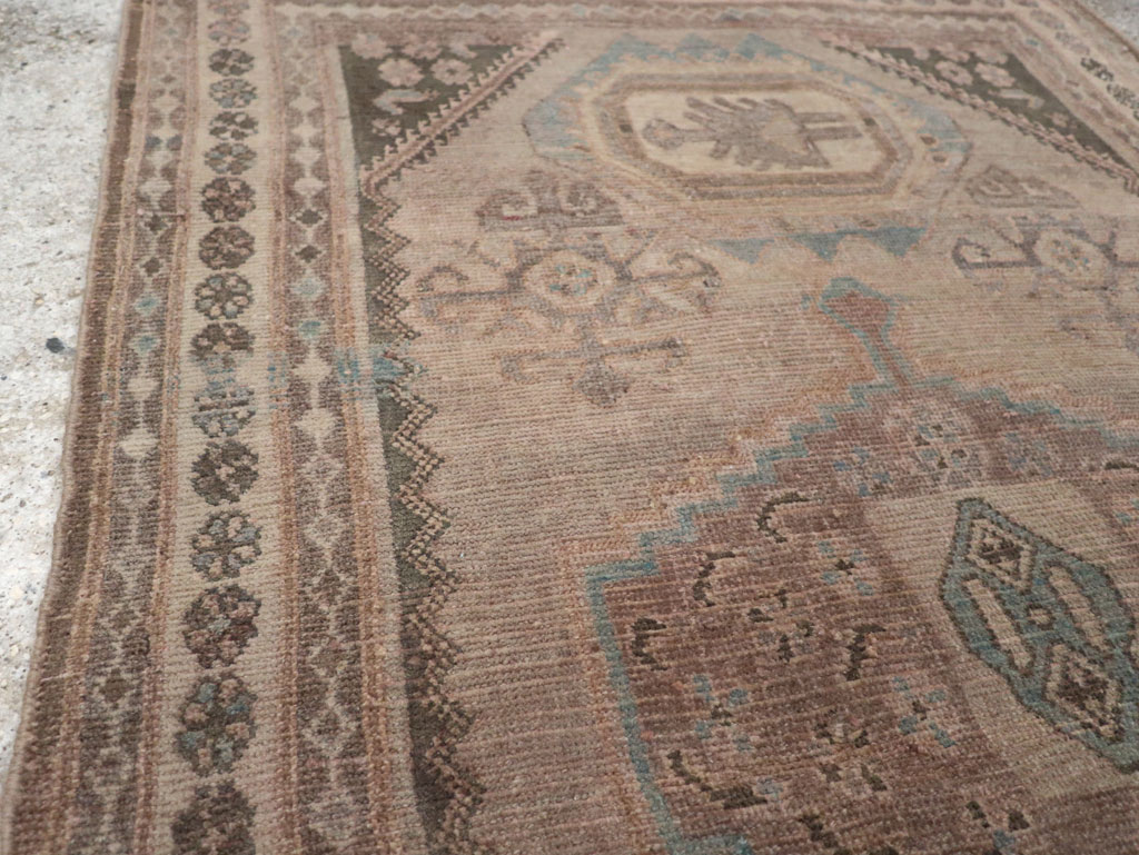 Vintage Persian Malayer Accent Rug, No.22739 - Staging