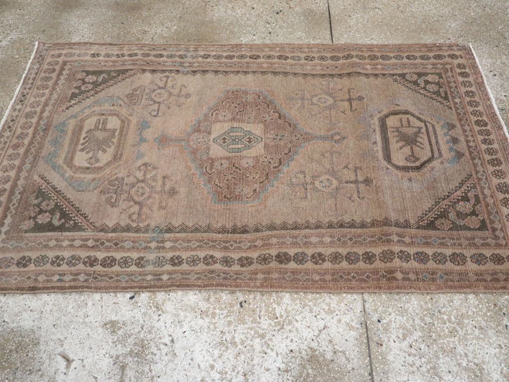 Vintage Persian Malayer Accent Rug, No.22739 - Staging