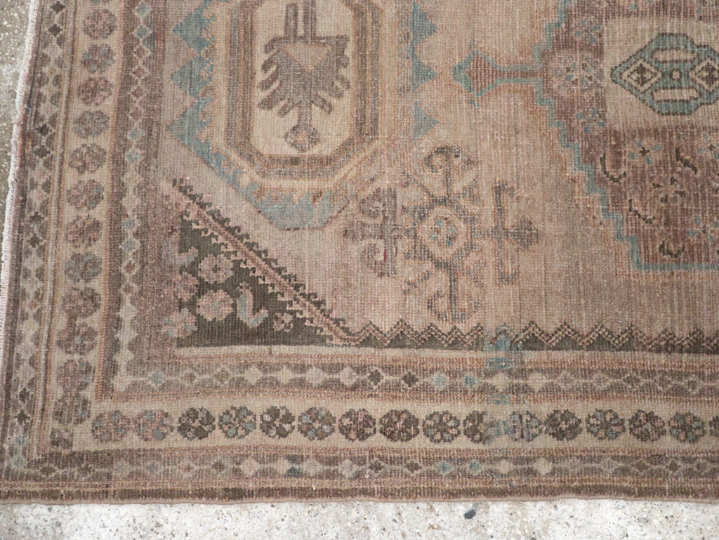 Vintage Persian Malayer Accent Rug, No.22739 - Staging