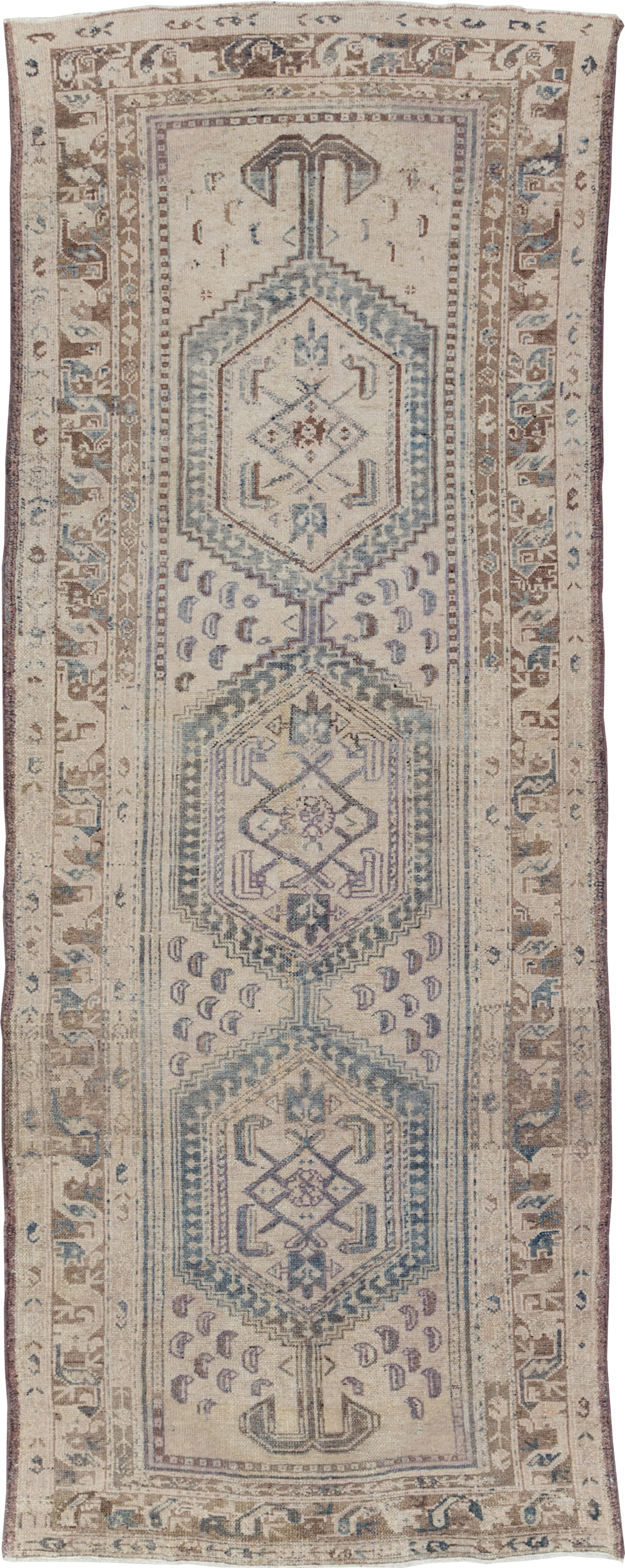 Vintage Persian Malayer Runner, No.22744 - Staging