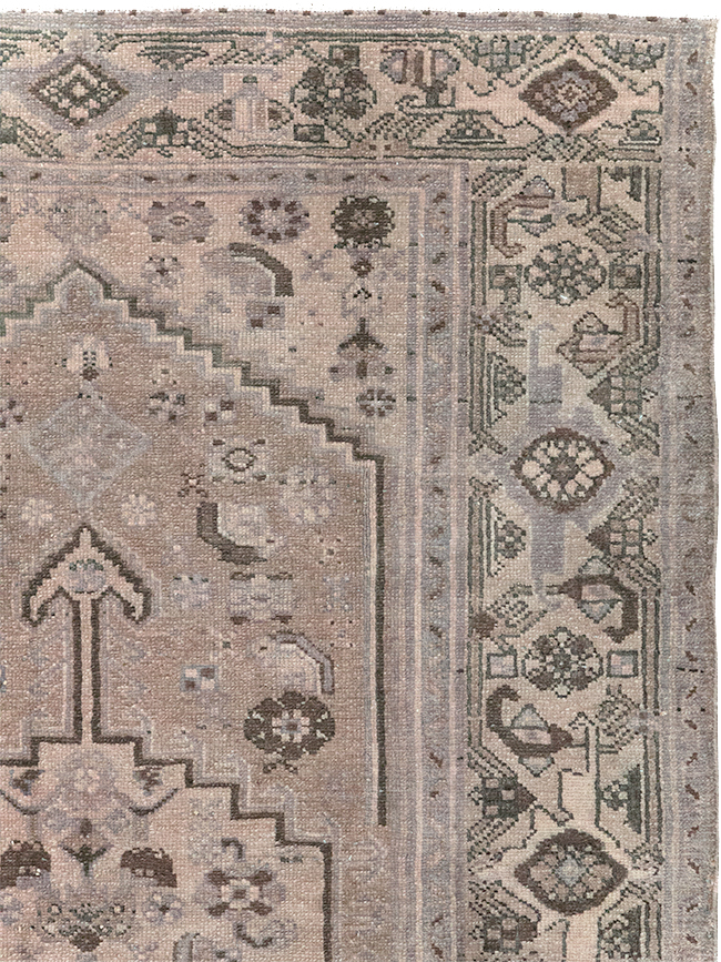 Vintage Persian Malayer Accent Rug, No.22749 - Staging