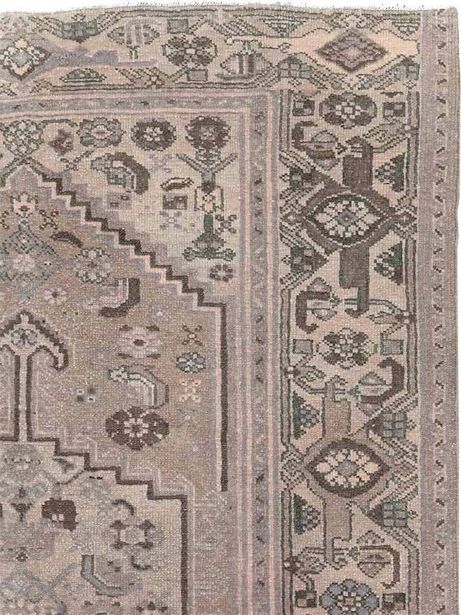 Vintage Persian Malayer Accent Rug, No.22749 - Staging