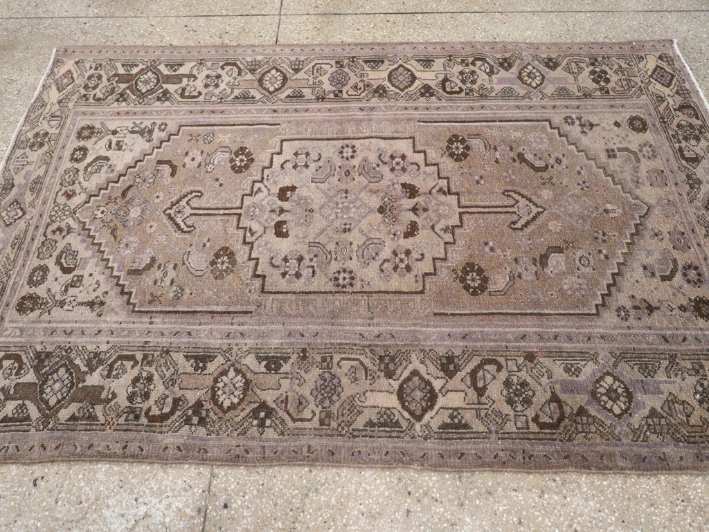 Vintage Persian Malayer Accent Rug, No.22749 - Staging