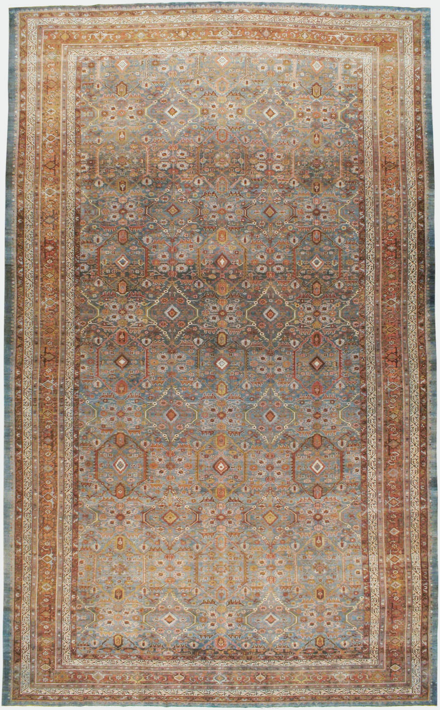 Antique Persian Malayer Carpet, No.22752 - Staging
