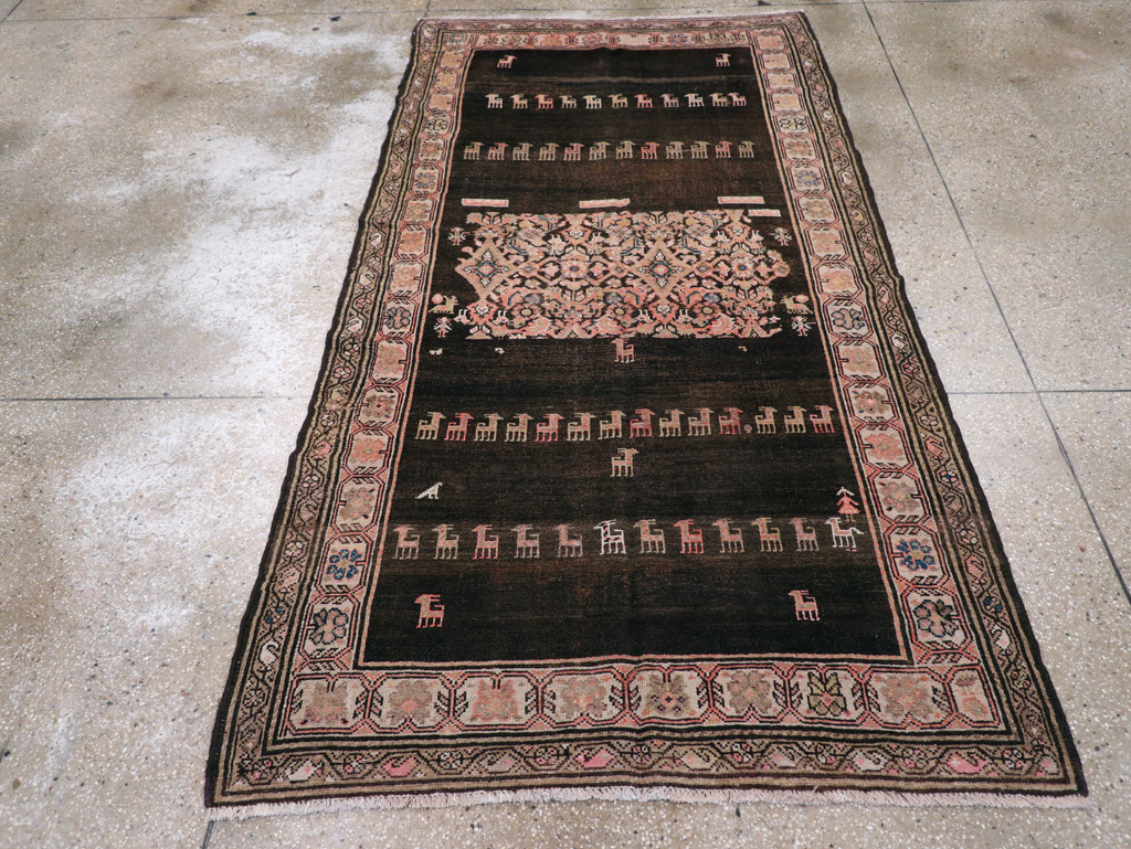 Antique Persian Kurdish Rug, No.22754 - Staging