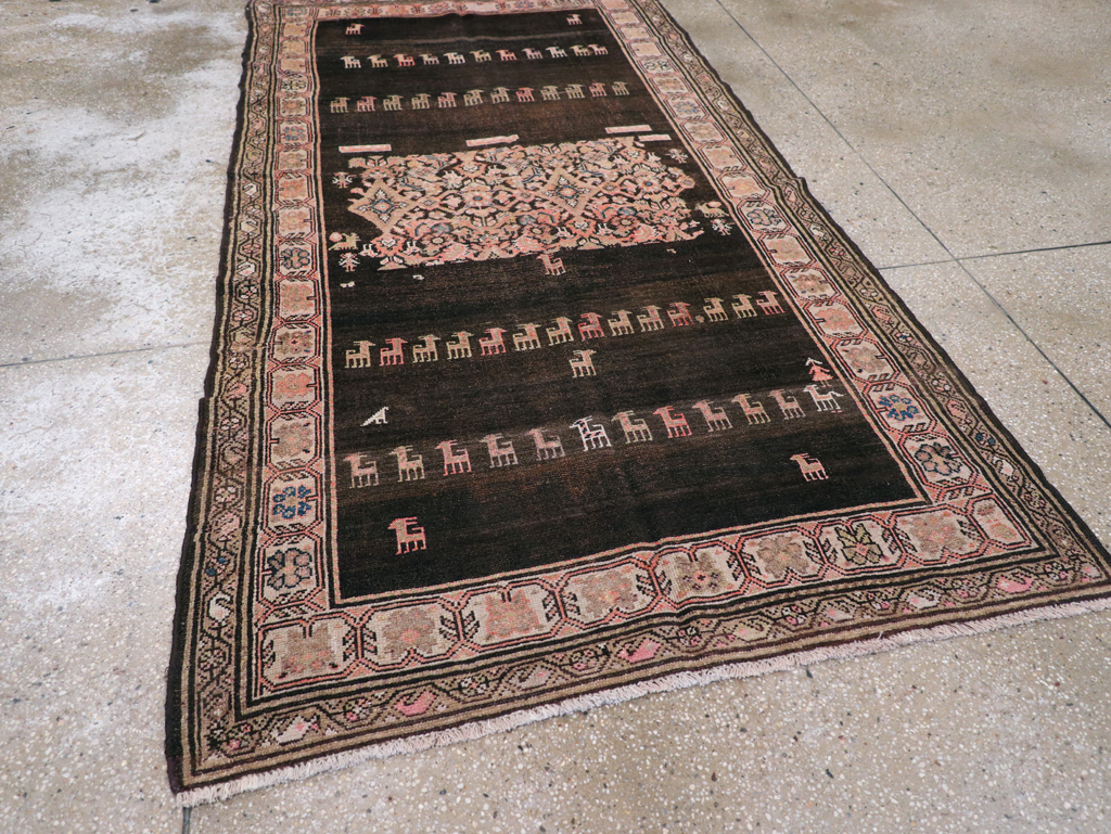 Antique Persian Kurdish Rug, No.22754 - Staging
