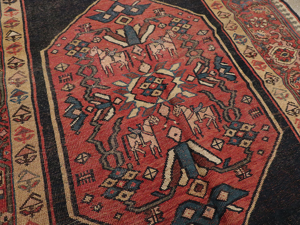 Antique Persian Bidjar Rug, No.22755 - Staging