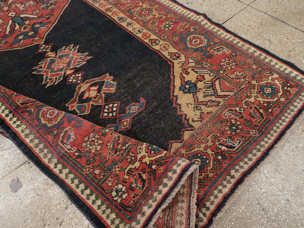 Antique Persian Bidjar Rug, No.22755 - Staging