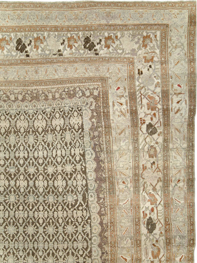 Antique Persian Bibikabad Oversize Carpet, No.22761 - Staging
