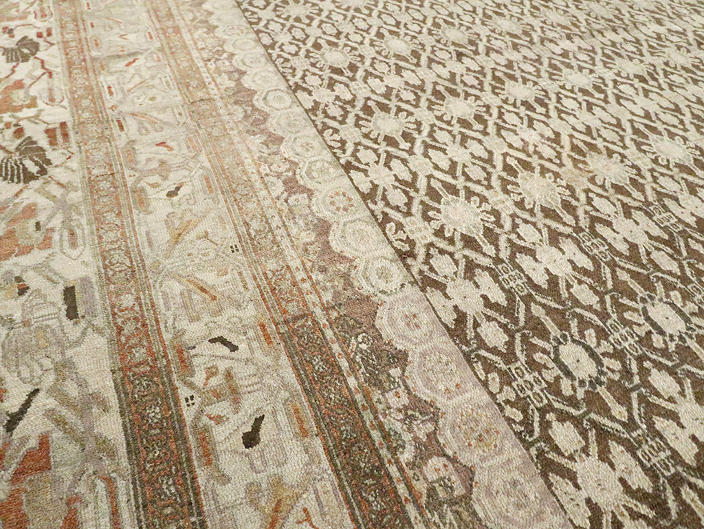 Antique Persian Bibikabad Oversize Carpet, No.22761 - Staging