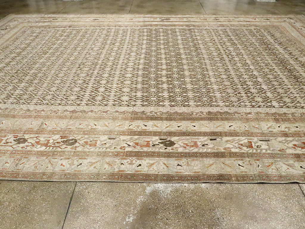 Antique Persian Bibikabad Oversize Carpet, No.22761 - Staging