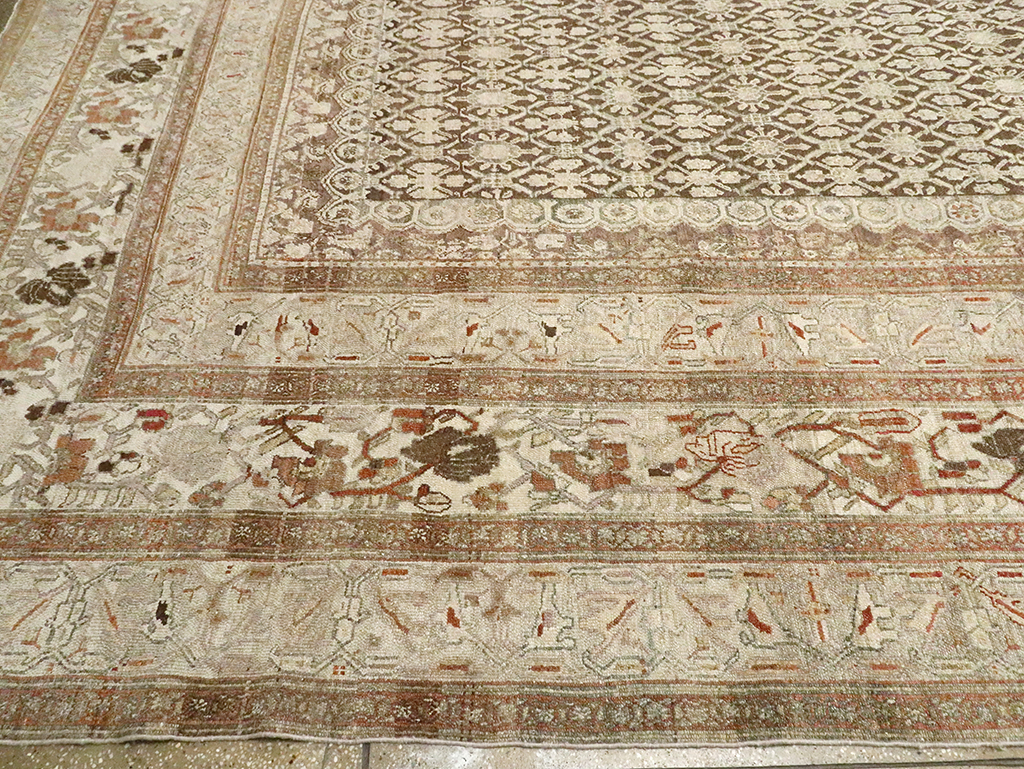 Antique Persian Bibikabad Oversize Carpet, No.22761 - Staging
