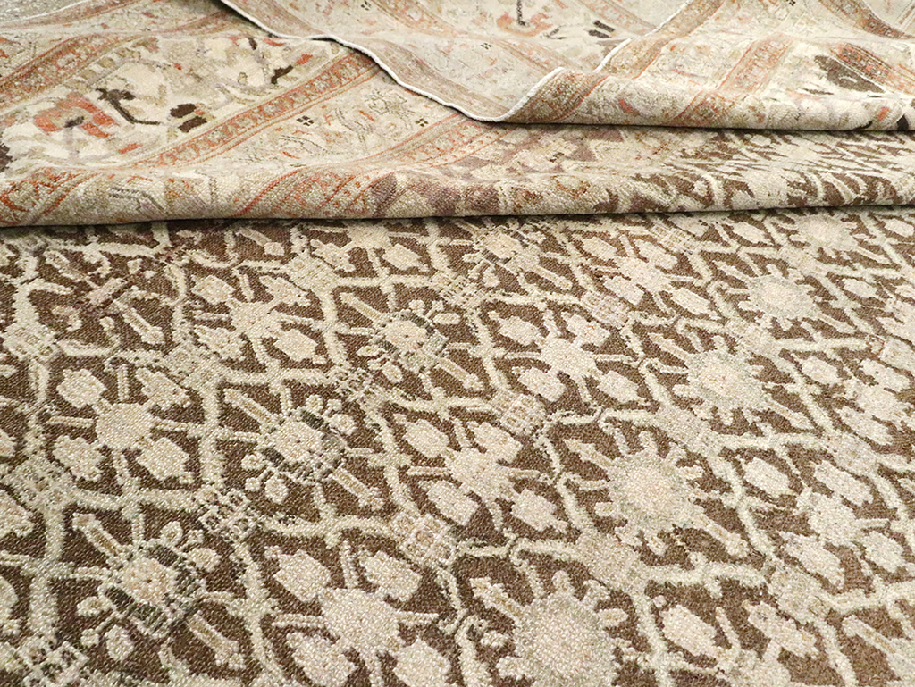 Antique Persian Bibikabad Oversize Carpet, No.22761 - Staging