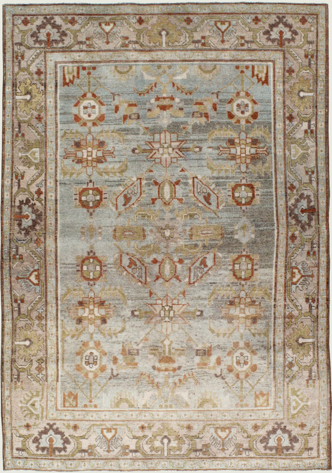 Vintage Persian Malayer Rug, No.22775 - Staging