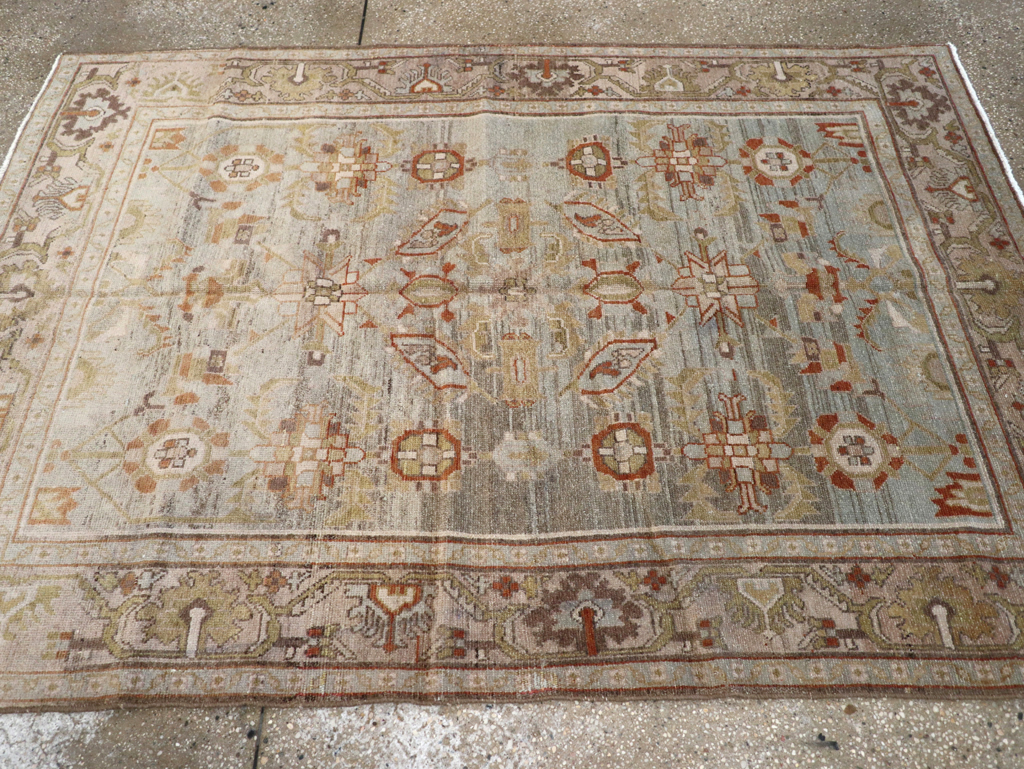 Vintage Persian Malayer Rug, No.22775 - Staging