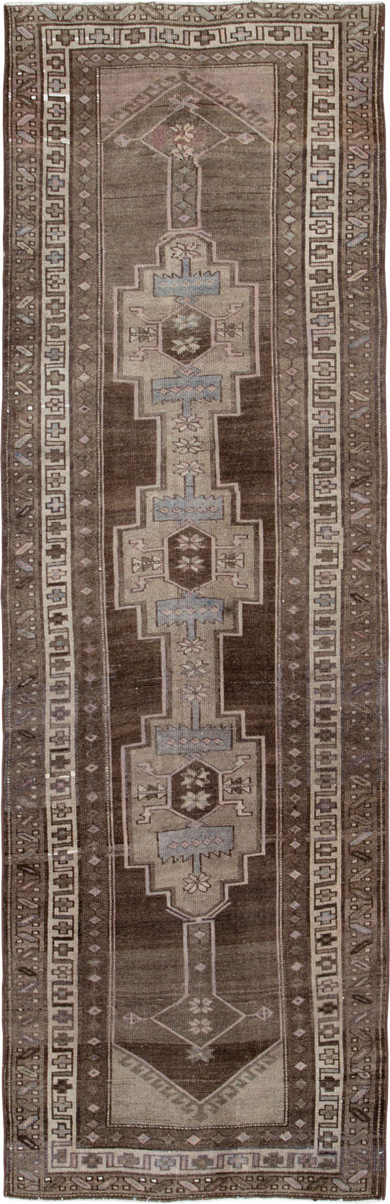 Vintage Persian Serab Runner, No.22776 - Staging