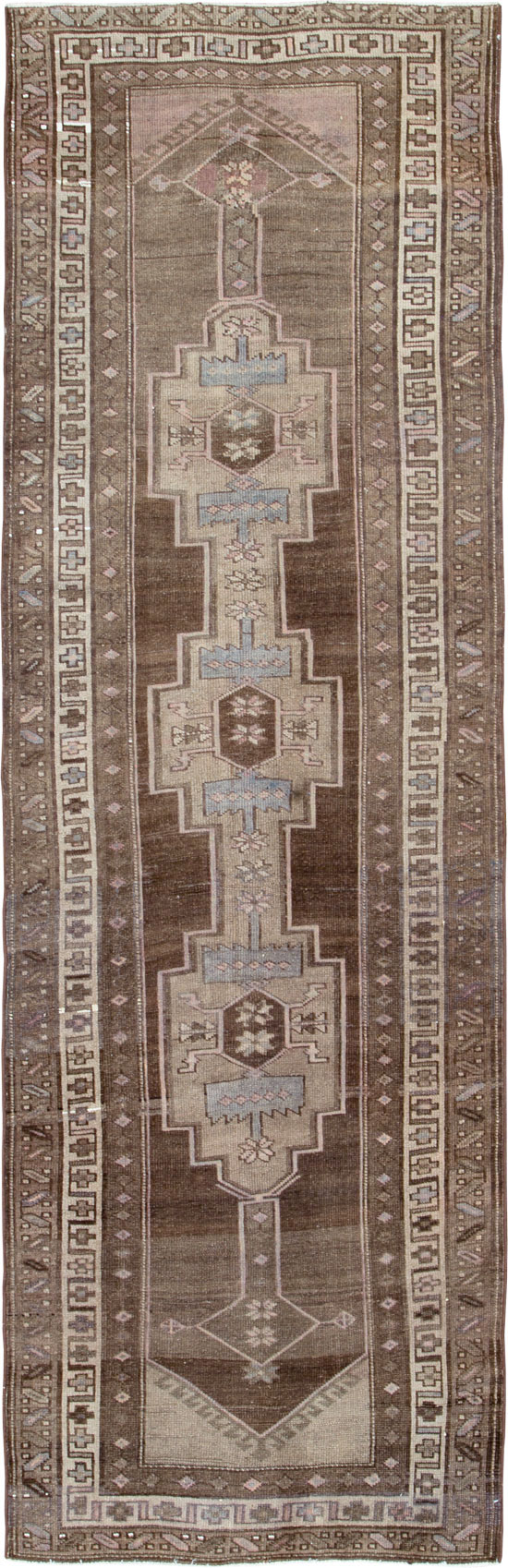 Vintage Persian Serab Runner, No.22776 - Staging