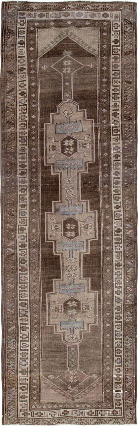 Vintage Persian Serab Runner, No.22776 - Staging