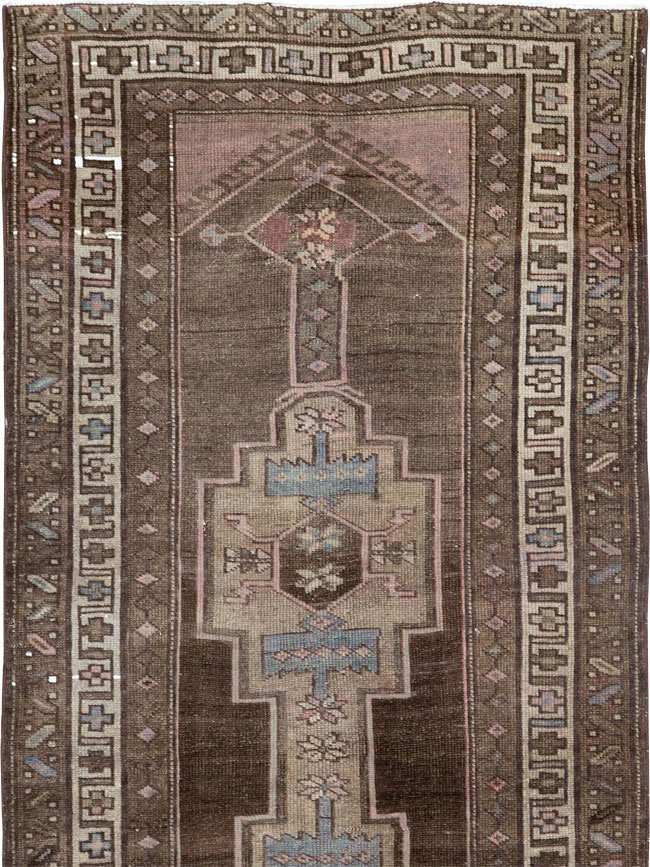 Vintage Persian Serab Runner, No.22776 - Staging