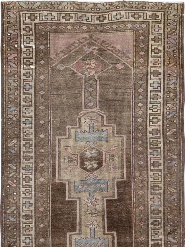 Vintage Persian Serab Runner, No.22776 - Staging