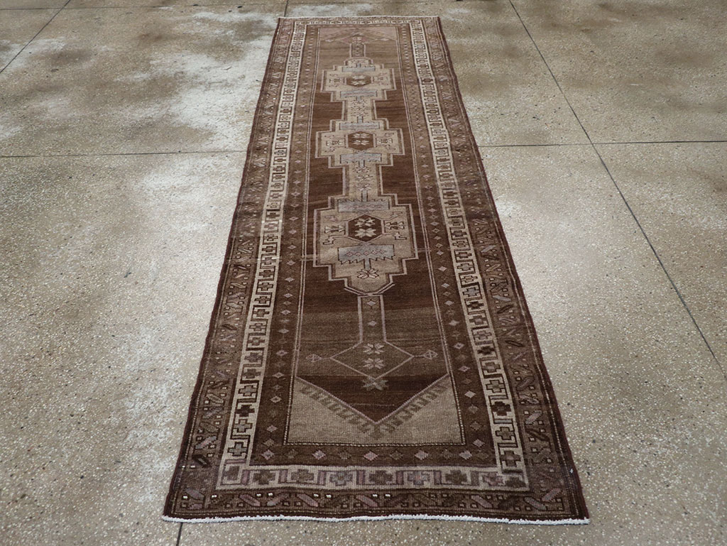 Vintage Persian Serab Runner, No.22776 - Staging