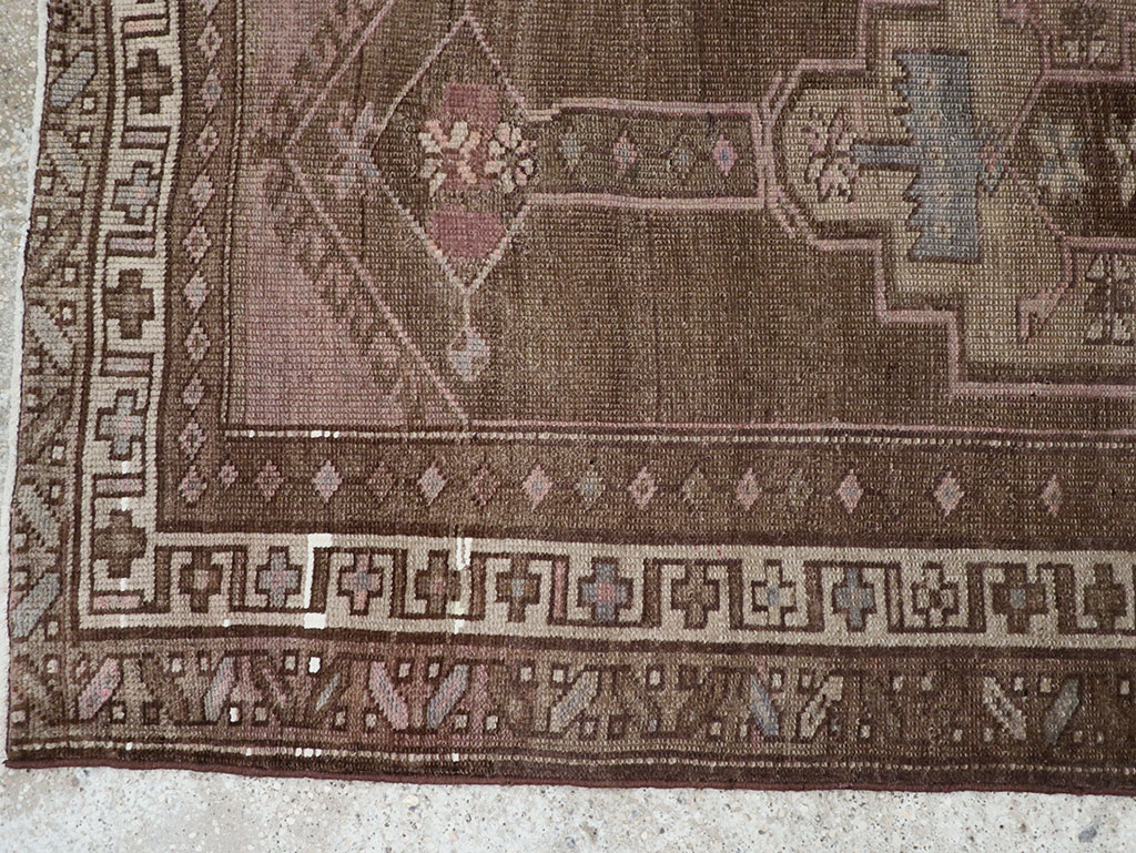 Vintage Persian Serab Runner, No.22776 - Staging