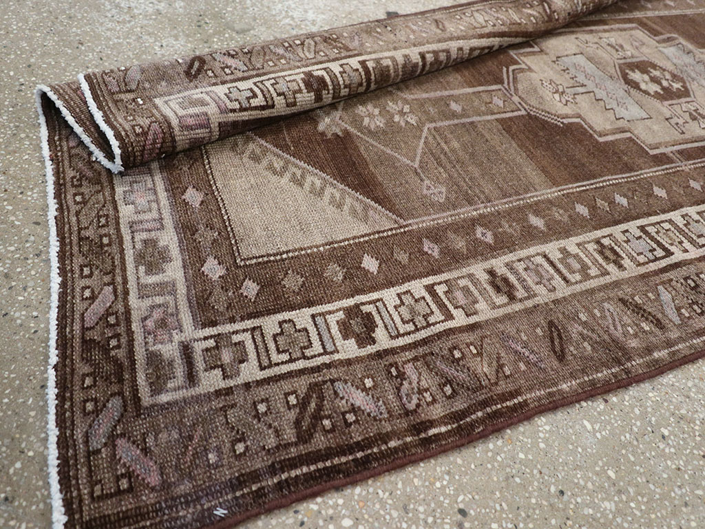 Vintage Persian Serab Runner, No.22776 - Staging